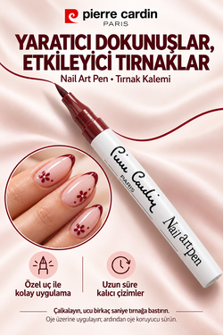 Pierre Cardin Nail Art Pen Tırnak Kalemi - Marsala