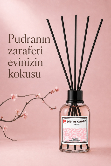 Pierre Cardin Reed Diffuser 110 ml - POWDER (PUDRA)- Oda Kokusu