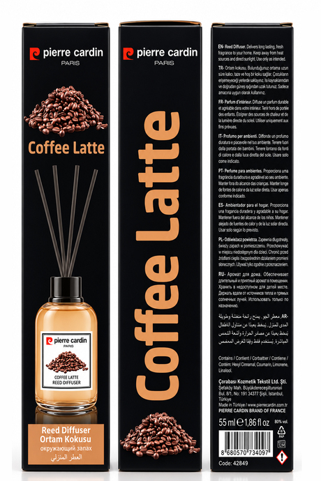 Pierre Cardin Reed Diffuser 55 ml - Coffe Latte - Oda Kokusu