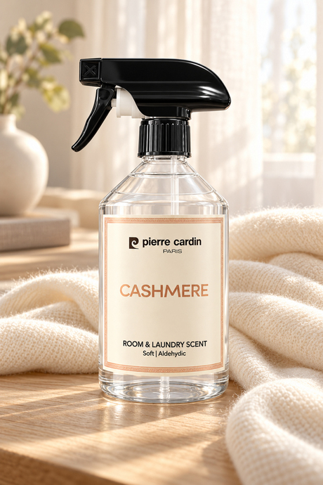 Pierre Cardin Room & Laundry Scent Spray Cashmere 500 ml - Lüks & Sıcak Dokunuş Oda ve Çamaşır Kokusu Spreyi