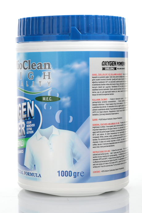 MioClean Oxygen Power – Güçlü Toz Leke Çıkarıcı & Ağartıcı Çamaşır Deterjanı (1000 gr) | Renkli ve Beyaz Çamaşırlar İçin