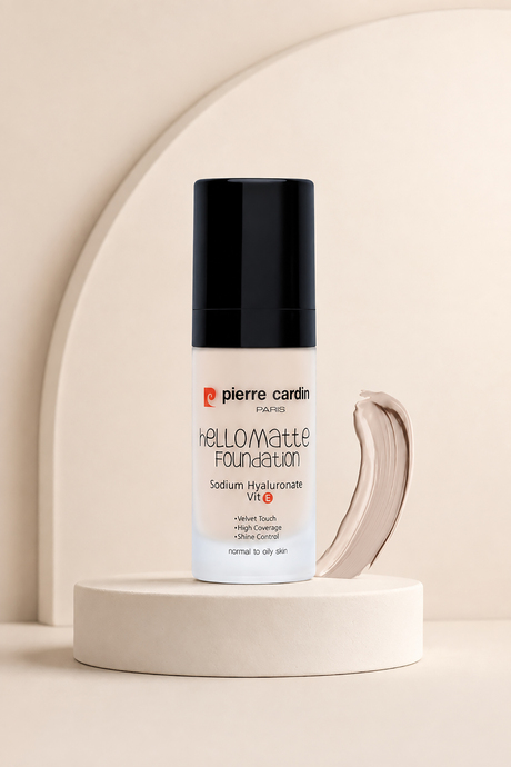 Pierre Cardin HelloMatte Foundation - Porcelain - 30 ML