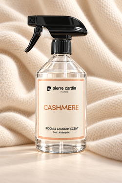 Pierre Cardin Room & Laundry Scent Spray Cashmere 500 ml - Lüks & Sıcak Dokunuş Oda ve Çamaşır Kokusu Spreyi