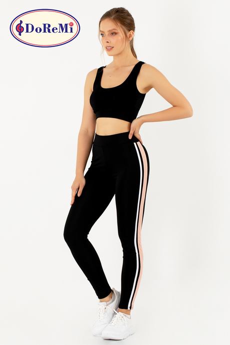DoReMi Active Sportive Çift Çizgili Tayt