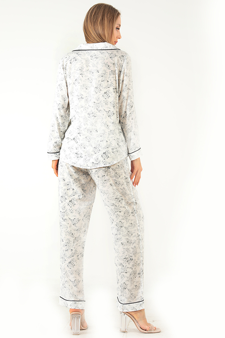 DoReMi Sweat Floral Uzun Kollu Kadın Pijama Takım