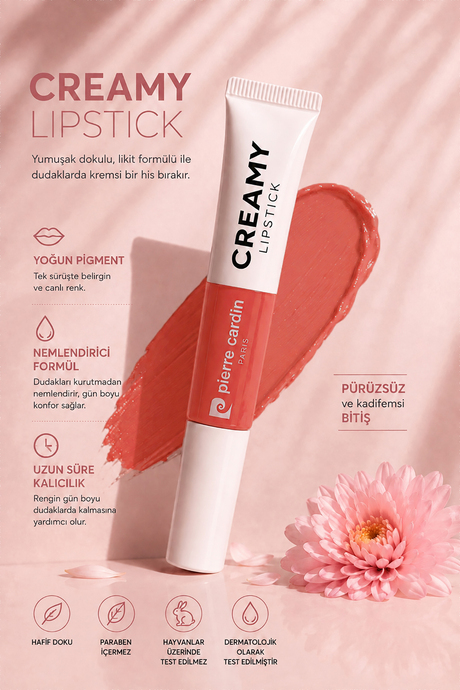 Pierre Cardin Creamy Lipstick Gateaway Vibe 007