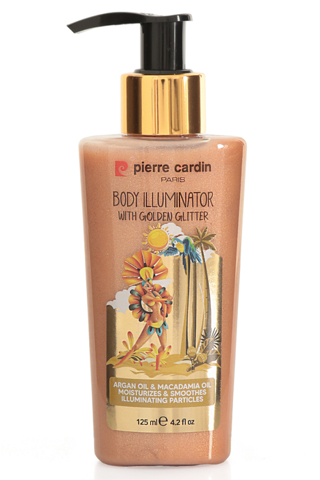Pierre Cardin Body Illuminator With Golden Glitter-Altın Işıltılı  Vücut Aydınlatıcı-125ml