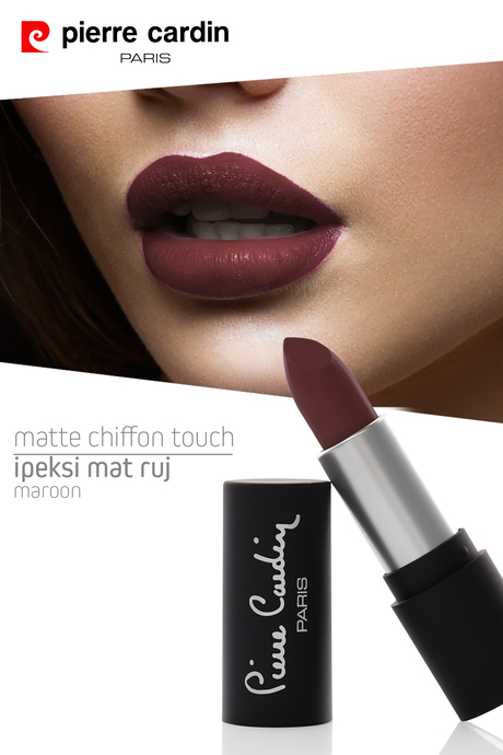 Pierre Cardin Matte Chiffon Touch Lipstick -Maroon -194