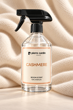 Pierre Cardin Room & Laundry Scent Spray Cashmere 500 ml - Lüks & Sıcak Dokunuş Oda ve Çamaşır Kokusu Spreyi