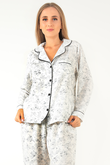 DoReMi Sweat Floral Uzun Kollu Kadın Pijama Takım