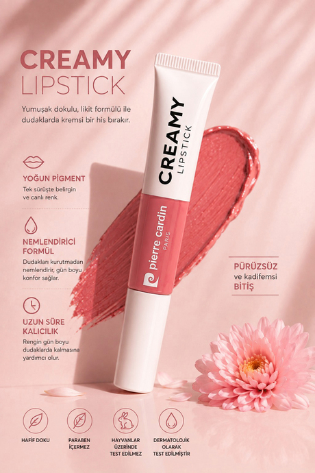 Pierre Cardin Creamy Lipstick Light Pink 002