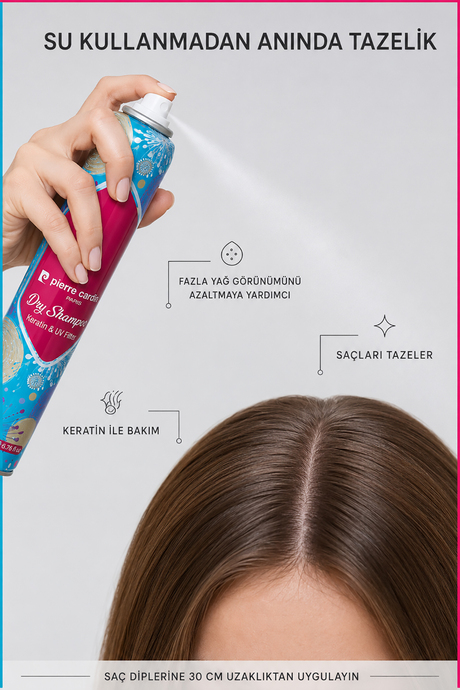 Pierre Cardin Keratin & UV Filter Kuru Şampuan 200 ML