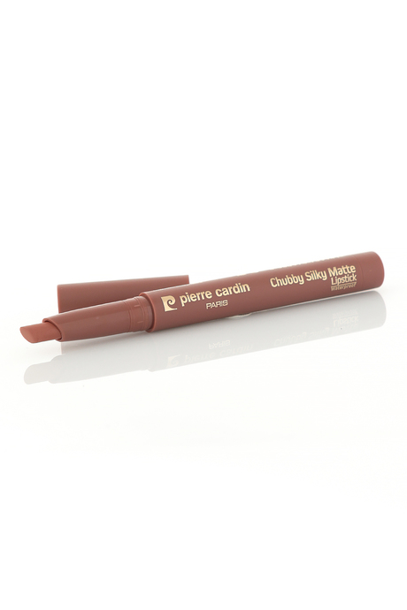 Pierre Cardin Chubby Silky Matte Lipstick –  Waterproof- Suya Dayanıklı Soft Mat Kalem-Ruj-Chocolate-612