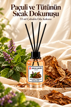 Pierre Cardin Reed Diffuser 55 ml - Patchouli Tobacco - Oda Kokusu
