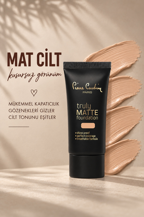 Pierre Cardin Truly Matte Foundation - Tan