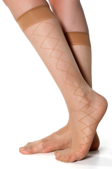 DoReMi Estelle Desenli Dizaltı Çorap 20 Denye