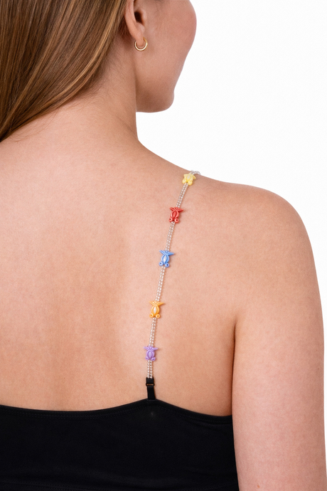 Miorre Kuş Desenli Boncuklu Sütyen Askısı