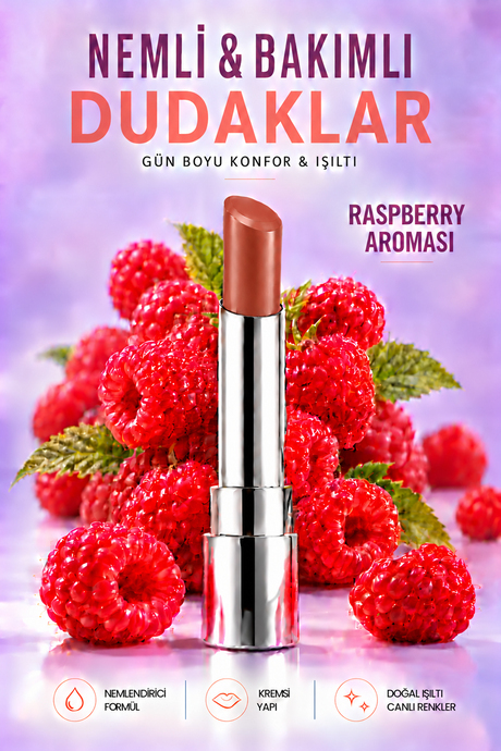 Pierre Cardin Sheer Glow Lipstick - Parlak Bitişli Nemlendirici Ruj - Muse - 013