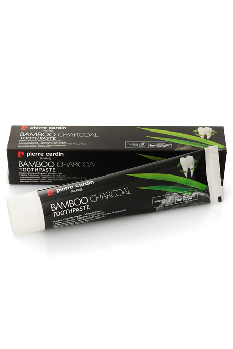 Pierre Cardin Bambu Kömürlü Diş Macunu – Doğal Beyazlatıcı & Ferah Nefes – 75 ml- Natural Whitening Toothpaste – Bamboo Charcoal Power –