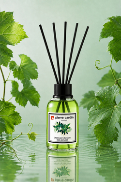Pierre Cardin Reed Diffuser 110 ml -  Green Leaf Vineyard – Yeşil Yaprak Bağları Oda Kokusu
