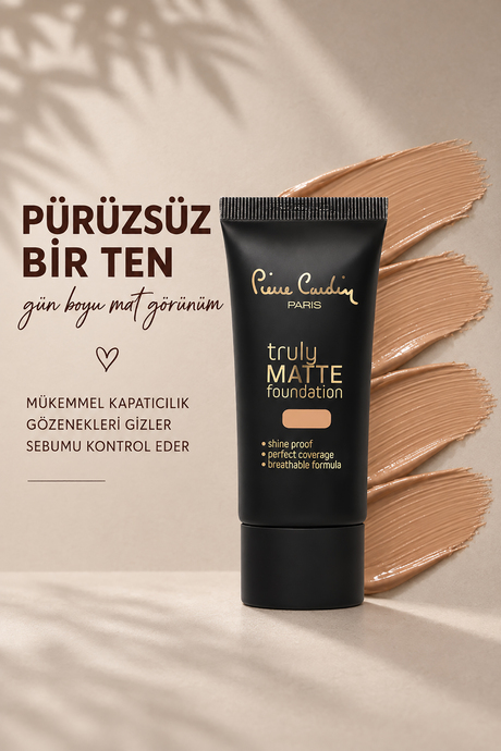 Pierre Cardin Truly Matte Foundation - Rose Beige