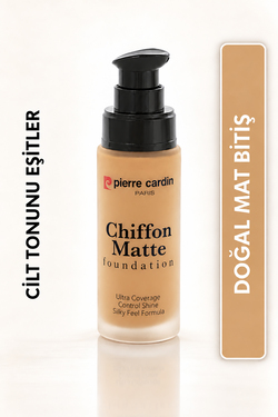 Pierre Cardin Chiffon Touch Mat Görünüm Veren Fondöten - 402- Light