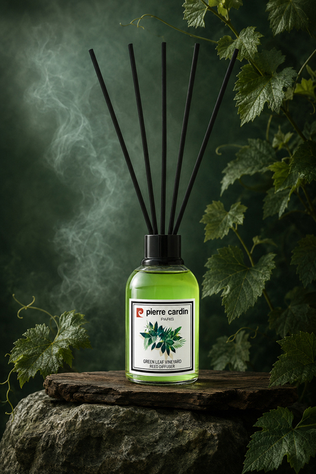 Pierre Cardin Reed Diffuser 110 ml -  Green Leaf Vineyard – Yeşil Yaprak Bağları Oda Kokusu