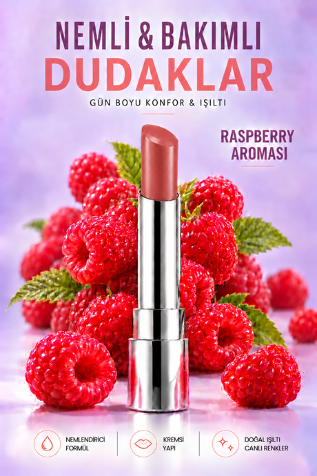 Pierre Cardin Sheer Glow Lipstick - Parlak Bitişli Nemlendirici Ruj - Petal Blush - 009