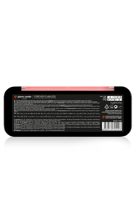 Pierre Cardin Forever Flawless Rose Eyeshadow Palette - Far Paleti (8'li)  