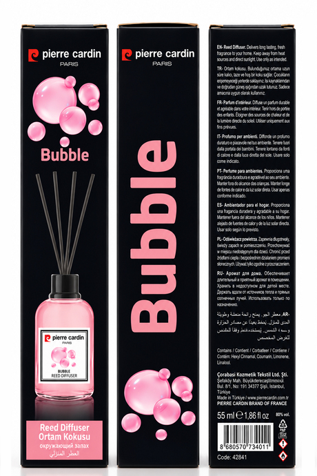 Pierre Cardin Reed Diffuser 55 ml- Bubble - Oda Kokusu