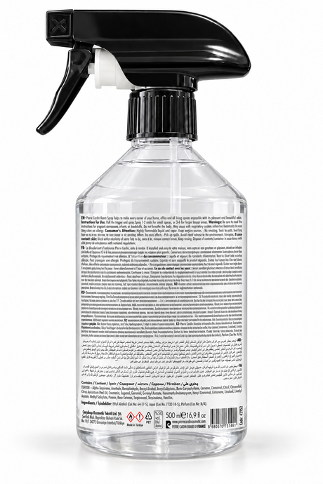 Pierre Cardin Room & Laundry Scent Spray Dark Vanilla 500 ml - Sıcak & Tatlı Vanilya Oda ve Çamaşır Kokusu Spreyi