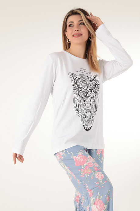 Miorre Çiçekli Kadın Pijama Takımı