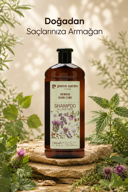 Pierre Cardin Herbal Shampoo For All Hair Types 750 ML  Bitkisel Şampuan  (Tüm Saç Tipleri)