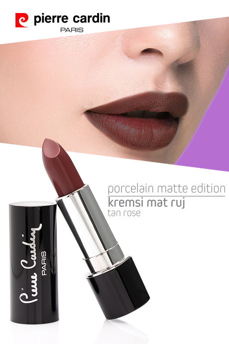 Pierre Cardin Porcelain Matte Edition Lipstick - Tan Rose -201