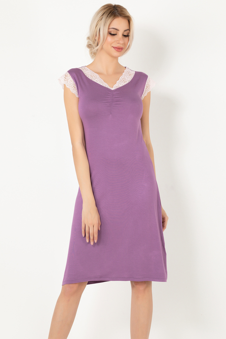 Miorre Dantel Detaylı Penye Gecelik