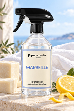 Pierre Cardin Room & Laundry Scent Spray Marseille 500 ml - Beyaz Sabun Ferahlığı Oda ve Çamaşır Kokusu Spreyi