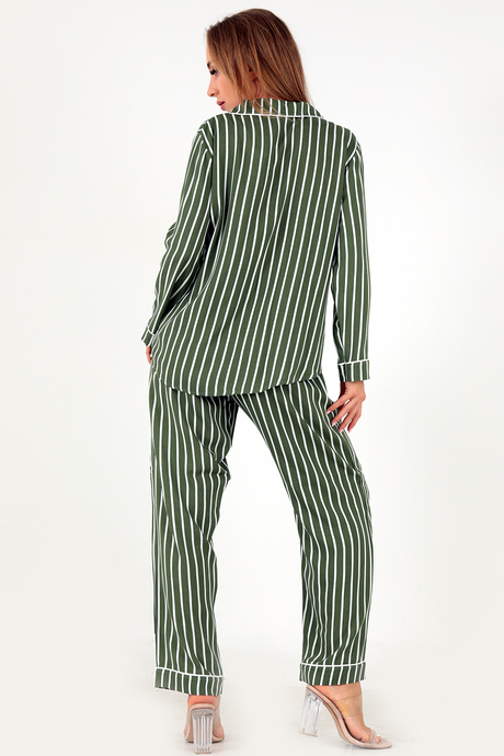 DoReMi Stripes Uzun Kollu Kadın Pijama Takım