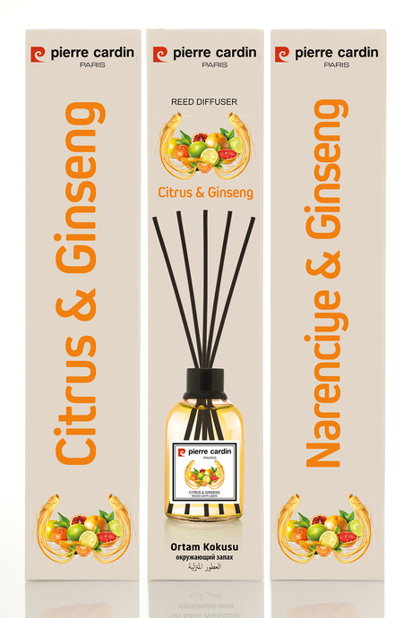 Pierre Cardin Reed Diffuser 110 ml – Citrus & Ginseng – Narenciye & Ginseng Oda Kokusu