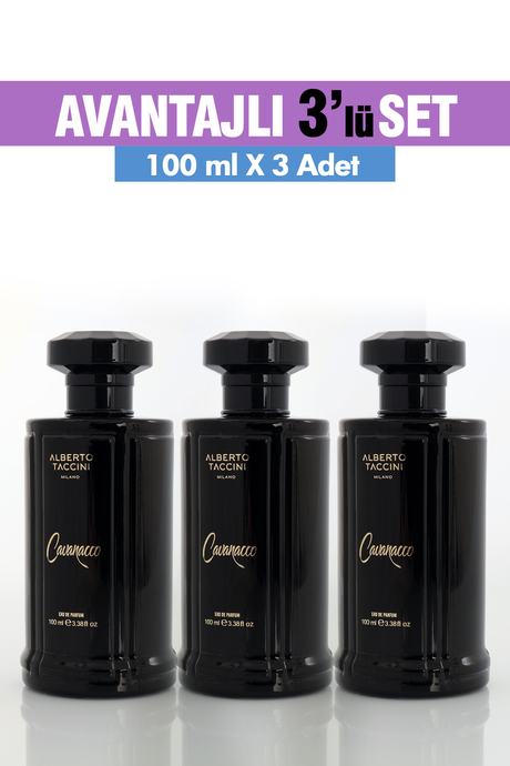 3'Lü Set Alberto Taccini  CAVANACCO Erkek Parfümü - 100 ml