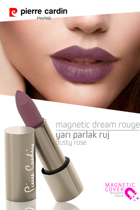 Pierre Cardin Magnetic Dream Lipstick  - Dusty Rose - 254
