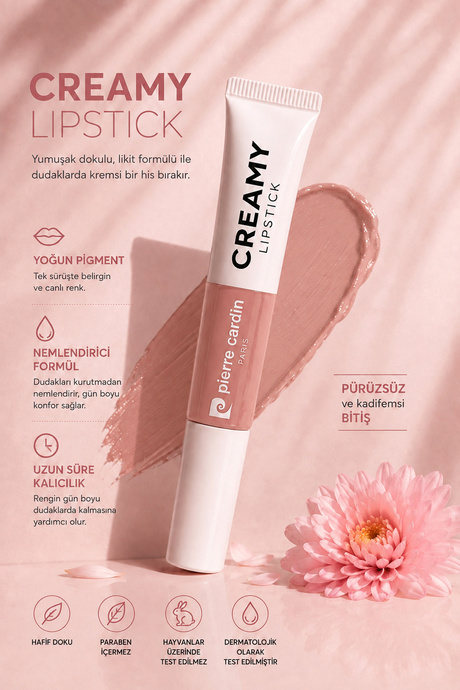 Pierre Cardin Creamy Lipstick Cherie 001