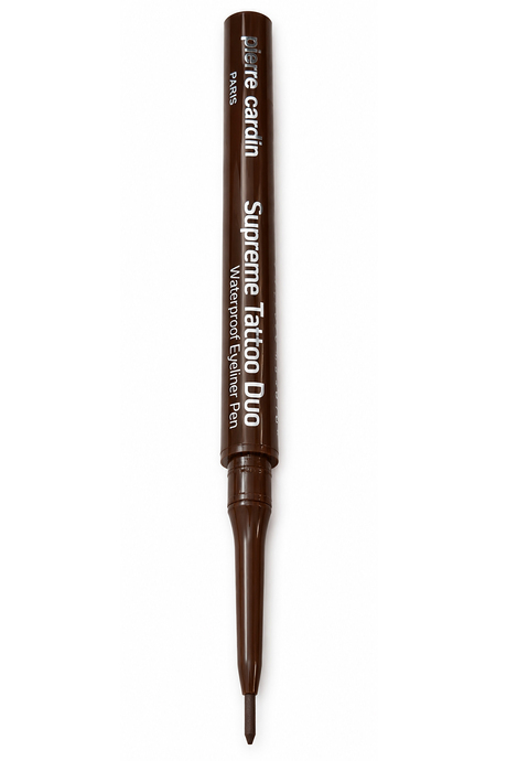 Pierre Cardin Supreme Tattoo Duo Waterproof Eyeliner Pen – Brown-01 - Suya Dayanıklı Çift Uçlu Eyeliner