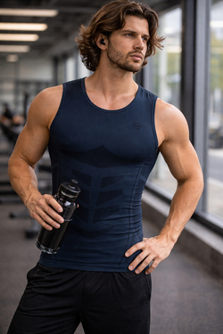 MioFit Erkek Breathable Mesh Dikişsiz Spor Atlet