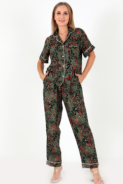 DoReMi Desenli Kısa Kollu Kadın Pijama Takım