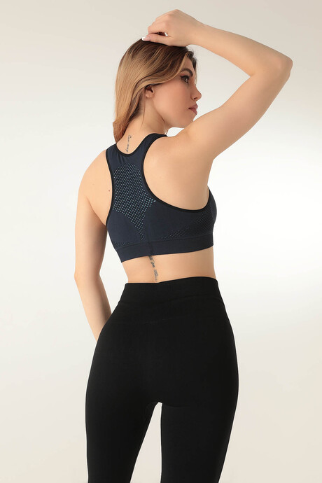  MioFit Kalın Askılı Desenli Seamless Spor Sütyen