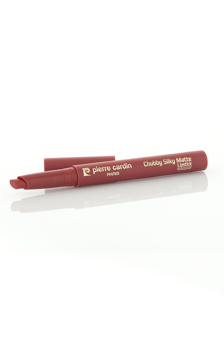 Pierre Cardin Chubby Silky Matte Lipstick –  Waterproof- Suya Dayanıklı Soft Mat Kalem-Ruj-Cherry-607