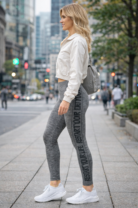 MioFit Baskılı Rahat Uzun Kadın Tayt