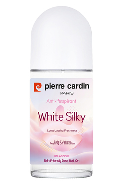 Pierre Cardin Roll-on Kadın Deodorant Ter Kokusu Önleyici Leke Bırakmayan 48 Saat Anti-perspirant Koruma – White Silky Beyaz İpeksi 50 ml