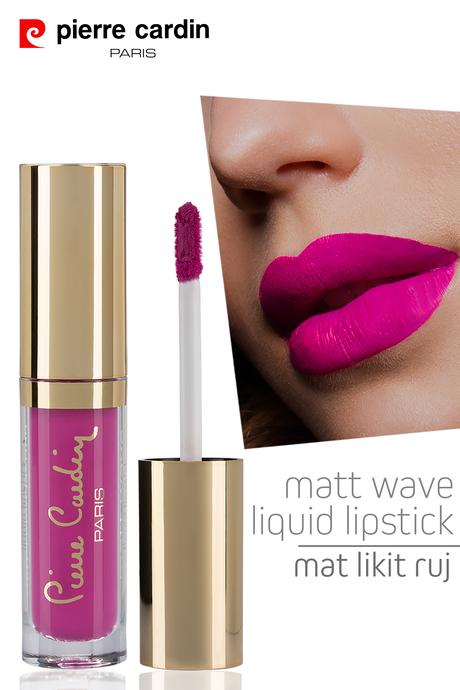 Pierre Cardin Matt Wave Liquid Lipstick – Mat Likit Ruj - Deep Pink