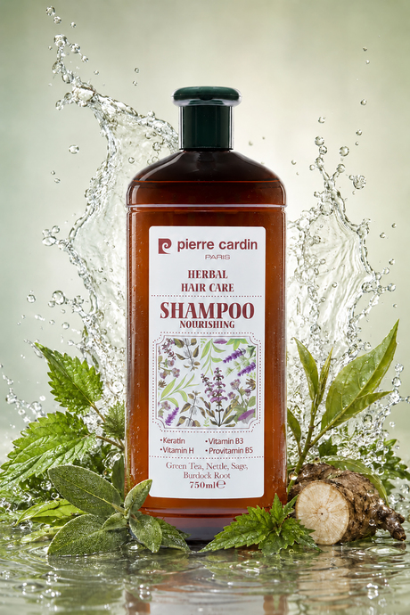 Pierre Cardin Herbal Yağlı Şaçlar için Bitkisel Şampuan 750 ML